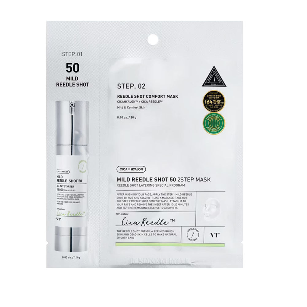 Vt Cosmetics Mild Reedle Shot 50 2-Step Mask